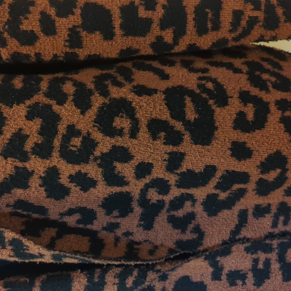 Leopard Print Open Front Cardigan - Picture 2 of 2